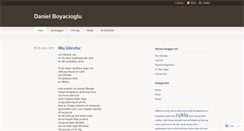 Desktop Screenshot of danielboyacioglu.wordpress.com