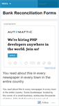 Mobile Screenshot of bankreconciliationforms.wordpress.com