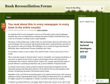 Tablet Screenshot of bankreconciliationforms.wordpress.com