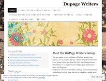 Tablet Screenshot of dupagewriters.wordpress.com