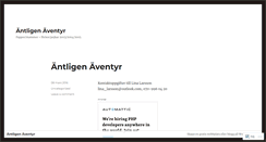 Desktop Screenshot of antligenaventyr.wordpress.com