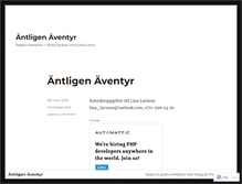 Tablet Screenshot of antligenaventyr.wordpress.com