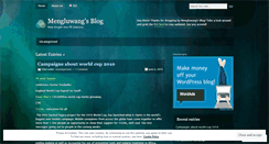 Desktop Screenshot of mengluwang.wordpress.com