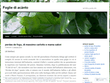 Tablet Screenshot of fogliediacanto.wordpress.com