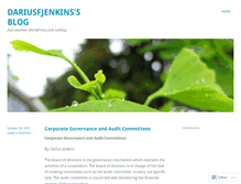 Tablet Screenshot of dariusfjenkins.wordpress.com
