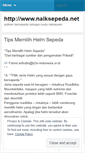 Mobile Screenshot of naiksepeda.wordpress.com