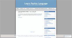 Desktop Screenshot of learnpashto.wordpress.com