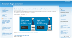 Desktop Screenshot of comentatori.wordpress.com