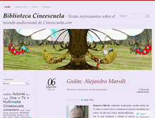 Tablet Screenshot of cineescuela.wordpress.com
