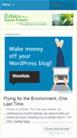 Mobile Screenshot of greenfutureethics.wordpress.com
