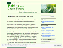 Tablet Screenshot of greenfutureethics.wordpress.com