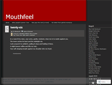 Tablet Screenshot of mouthfeel.wordpress.com