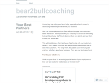 Tablet Screenshot of bear2bullcoaching.wordpress.com
