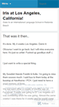 Mobile Screenshot of irisatlosangeles.wordpress.com
