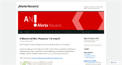 Desktop Screenshot of alertanavarra.wordpress.com