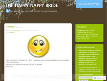 Tablet Screenshot of happynappybride.wordpress.com