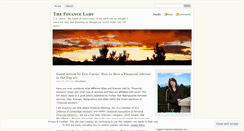 Desktop Screenshot of financelady.wordpress.com