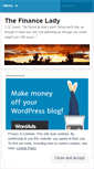 Mobile Screenshot of financelady.wordpress.com