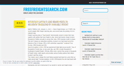Desktop Screenshot of freightmatching.wordpress.com