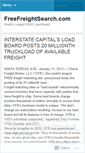 Mobile Screenshot of freightmatching.wordpress.com