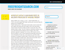 Tablet Screenshot of freightmatching.wordpress.com