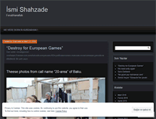 Tablet Screenshot of ismishahzade.wordpress.com