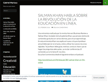 Tablet Screenshot of gabrielmariaca.wordpress.com