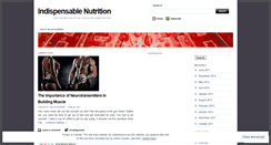 Desktop Screenshot of indispensablenutrition.wordpress.com