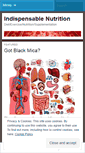 Mobile Screenshot of indispensablenutrition.wordpress.com