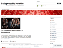 Tablet Screenshot of indispensablenutrition.wordpress.com