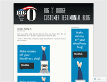 Tablet Screenshot of bigododge.wordpress.com