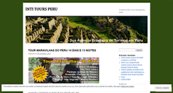 Desktop Screenshot of intitoursperu1.wordpress.com