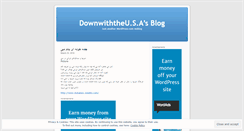 Desktop Screenshot of downwiththeusa.wordpress.com