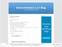 Tablet Screenshot of downwiththeusa.wordpress.com