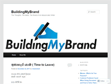 Tablet Screenshot of buildingmbrand.wordpress.com