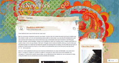 Desktop Screenshot of 5anewyork.wordpress.com