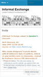 Mobile Screenshot of informalexchange.wordpress.com