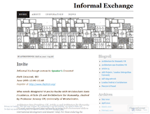 Tablet Screenshot of informalexchange.wordpress.com