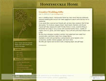 Tablet Screenshot of honeysucklehome.wordpress.com