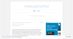 Desktop Screenshot of makeupbrushset.wordpress.com