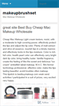 Mobile Screenshot of makeupbrushset.wordpress.com