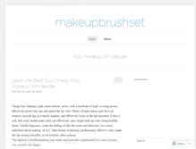 Tablet Screenshot of makeupbrushset.wordpress.com