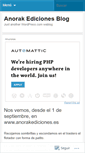 Mobile Screenshot of anorakediciones.wordpress.com