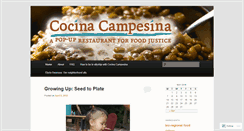 Desktop Screenshot of cocinacampesina.wordpress.com