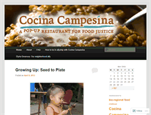 Tablet Screenshot of cocinacampesina.wordpress.com