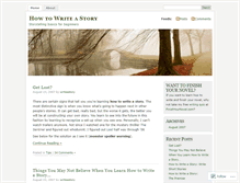 Tablet Screenshot of howtowriteastory.wordpress.com