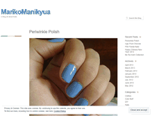 Tablet Screenshot of marikomanikyua.wordpress.com