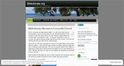 Desktop Screenshot of bibledonate.wordpress.com