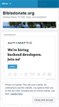 Mobile Screenshot of bibledonate.wordpress.com
