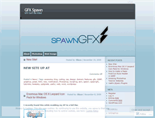 Tablet Screenshot of gfxspawn.wordpress.com